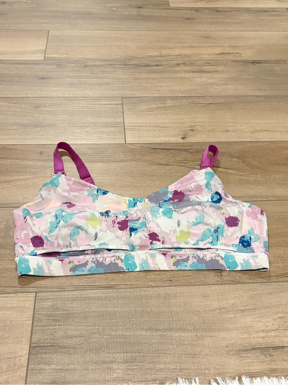 Ollie gray anywhere maternity nursing bra tie dye multicolor size XL